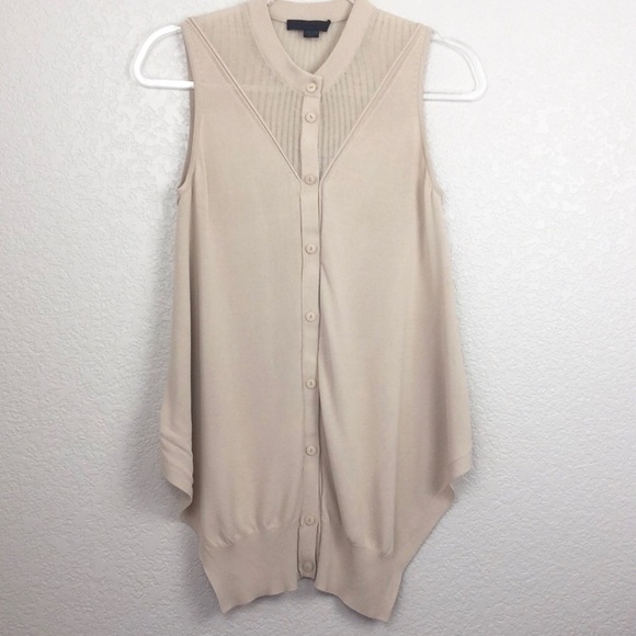 Alexander Wang Tops - Alexander Wang High Low Nude Summer Sweater XS